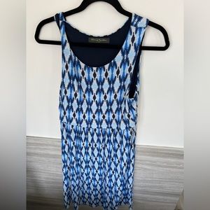 Blooming marvellous blue print maternity/nursing dress. Size 14.